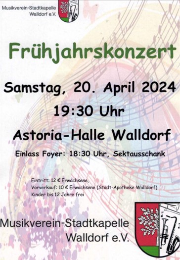Flyer Einladung Frühjahrskonzert 2024